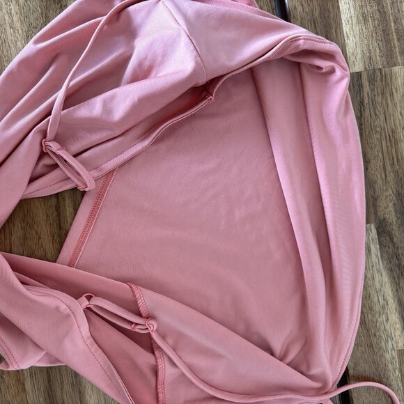 Express Body Contour Cropped Cami Size Large Fairy Feminine Stretch Peach NWT - Picture 7 of 9